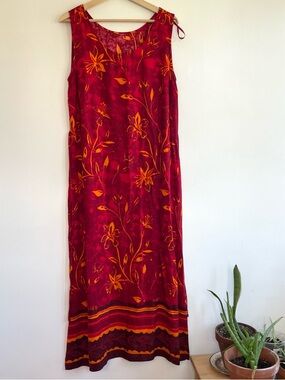Vintage Floral Maxi Dress